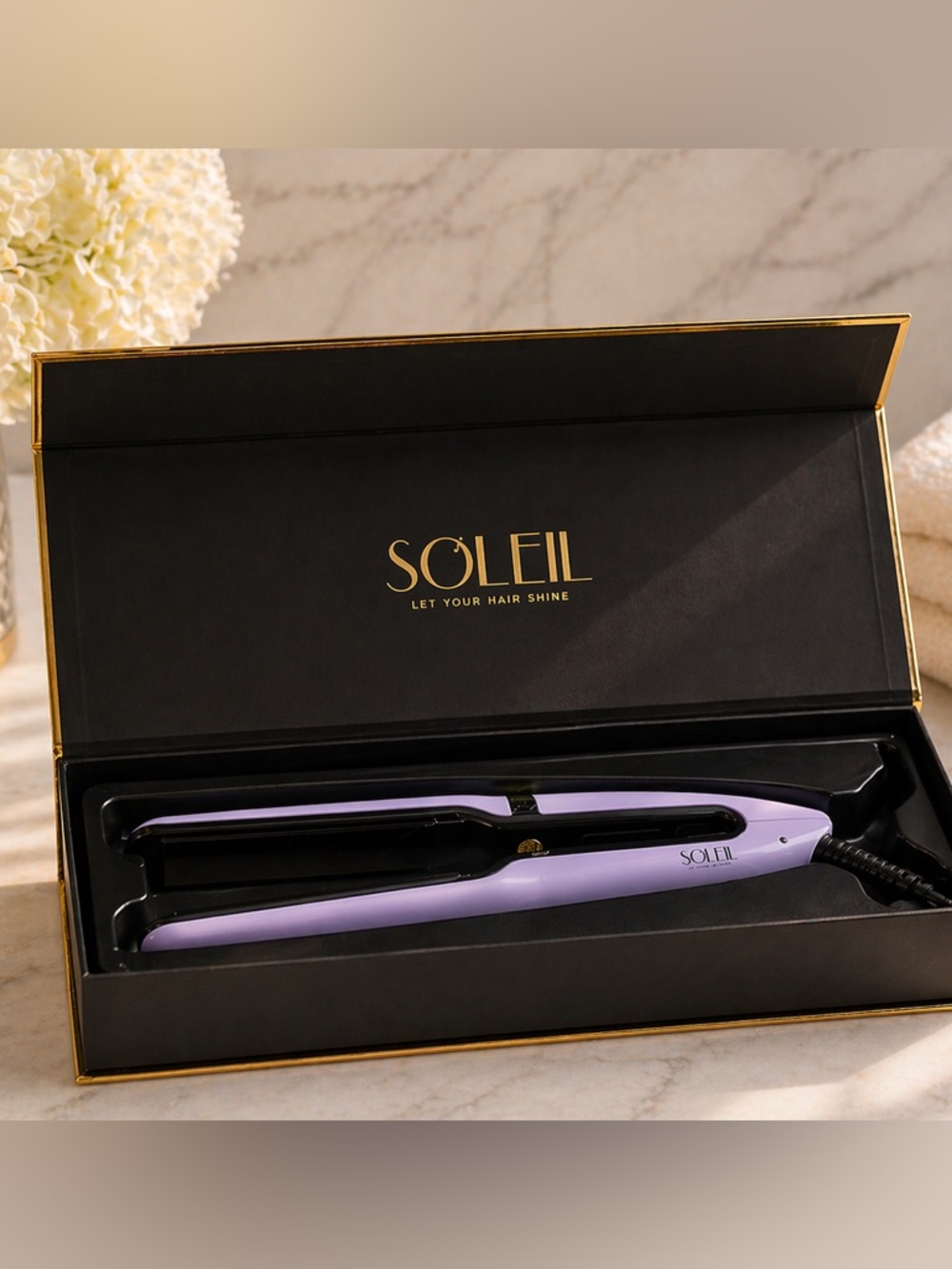 Lavender Ceramic Hair Straightener - Women Hair Tools